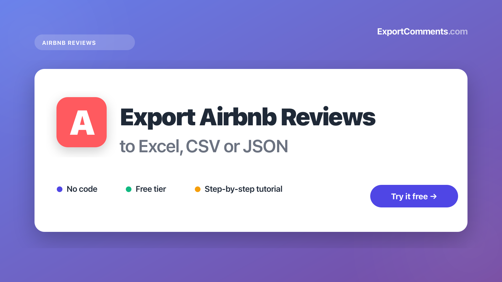 How to Export Airbnb Reviews to Excel